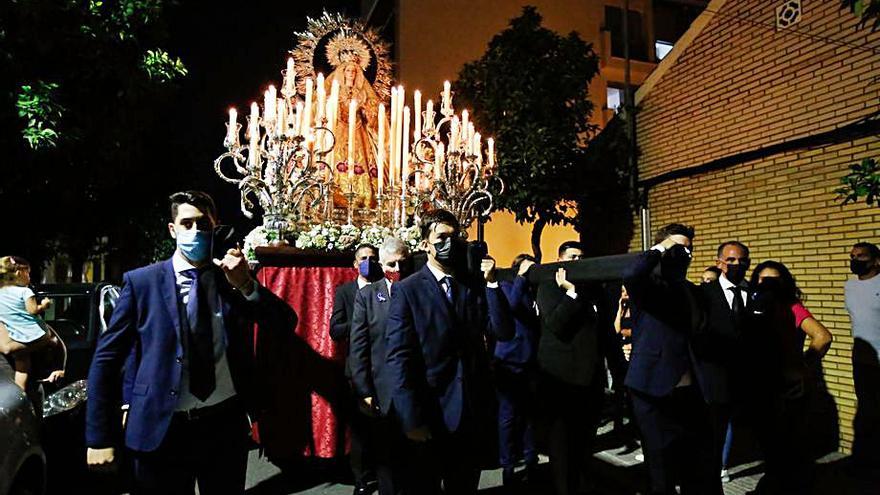 Segunda procesión La Virgen del Rayo también procesionó.