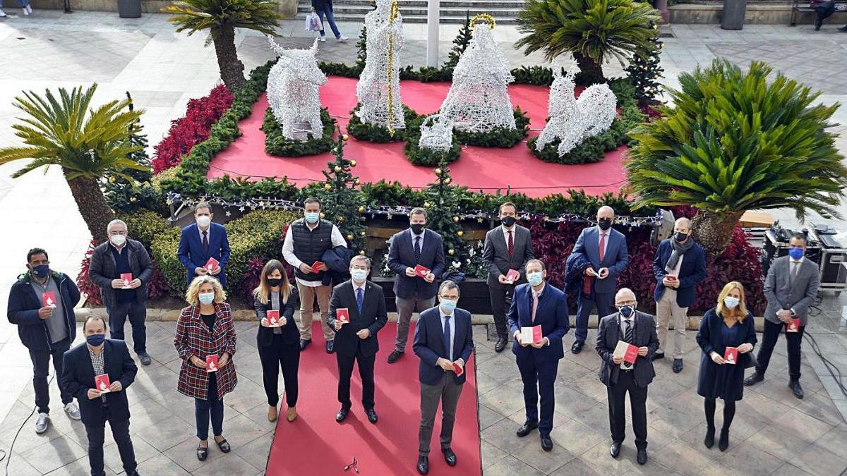 Presentación del programa de Navidad de Murcia 2020, ayer en La Glorieta.