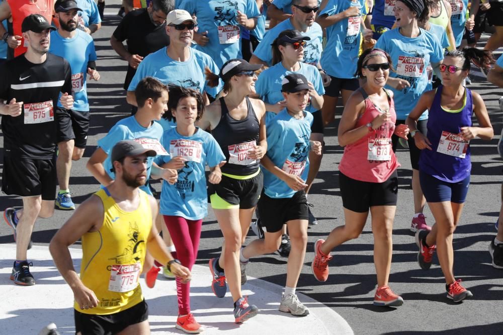 Más de 1.800 corredores participaron en la mañana del sábado en la prueba Andar e Correr, con un recorrido de 10 kilómetros por el Camino Portugués de Baiona.