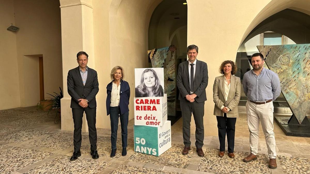 La presentación de las actividades en torno a Carme Riera y su obra se presentaron hace unos días en Palma.