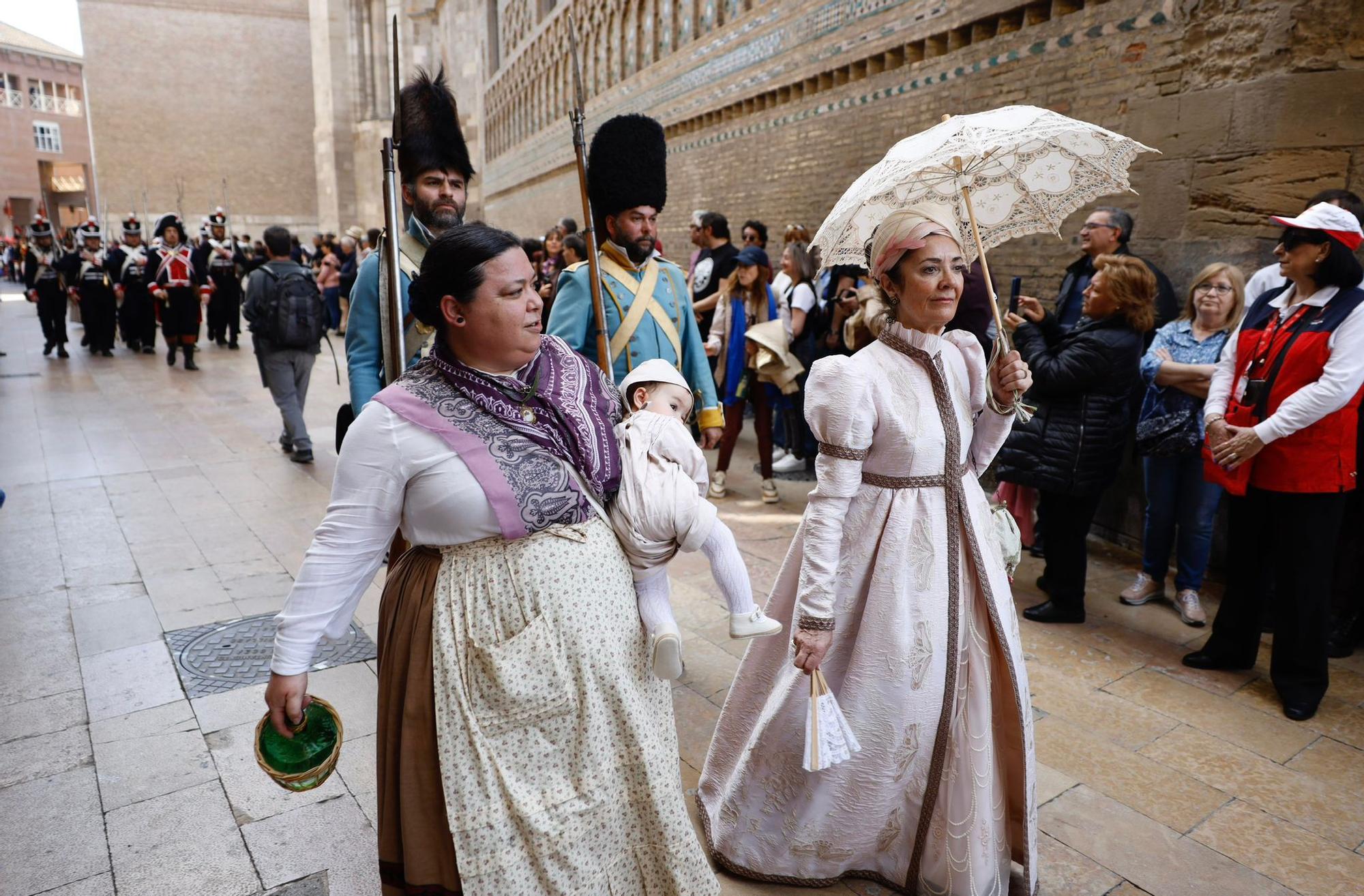 Zaragoza se engalana para recrear los Sitios de 1808