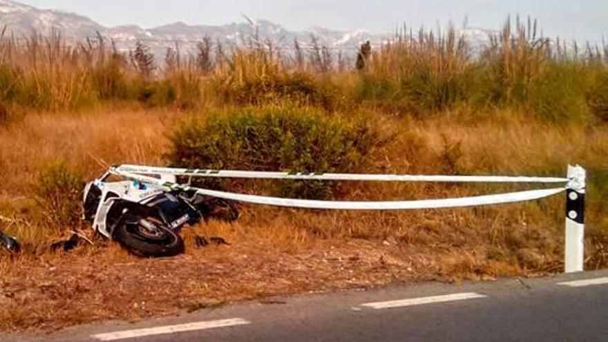 El punto negro de la A-38 en Cullera sufre                otro accidente de tráfico