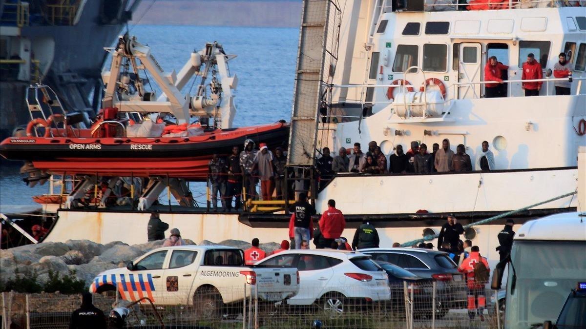 El ’Open Arms’ , en Algeciras, en el 2018.