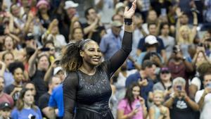 Serena Williams, tras eliminar a Danka Kovinic en la primera ronda del Abierto de EEUU.