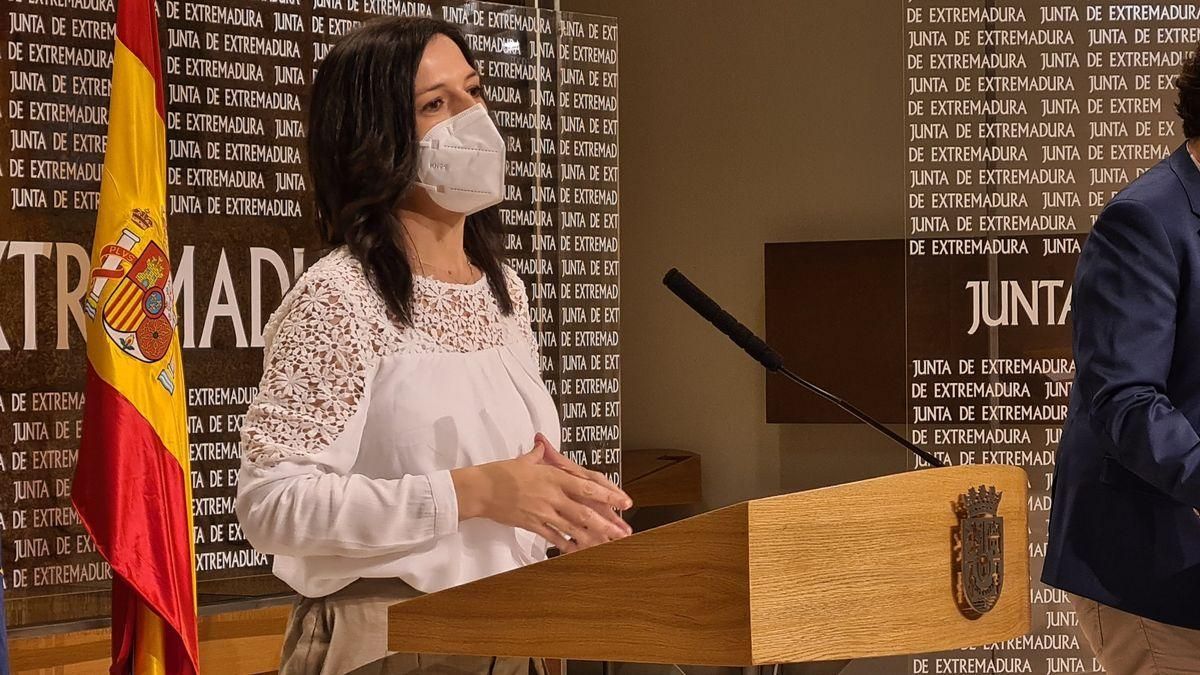 La consejera de Educación, que se ha referido a los niños ucranianos de Plasencia.