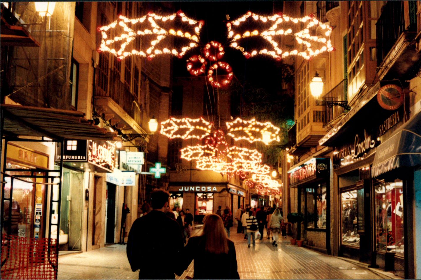 Así eran antes la luces de Navidad de Palma