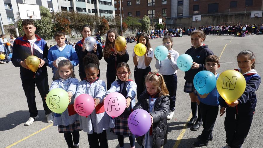 En imágenes: El colegio La Milagrosa de Gijón celebra el Día Mundial del Síndrome de Down