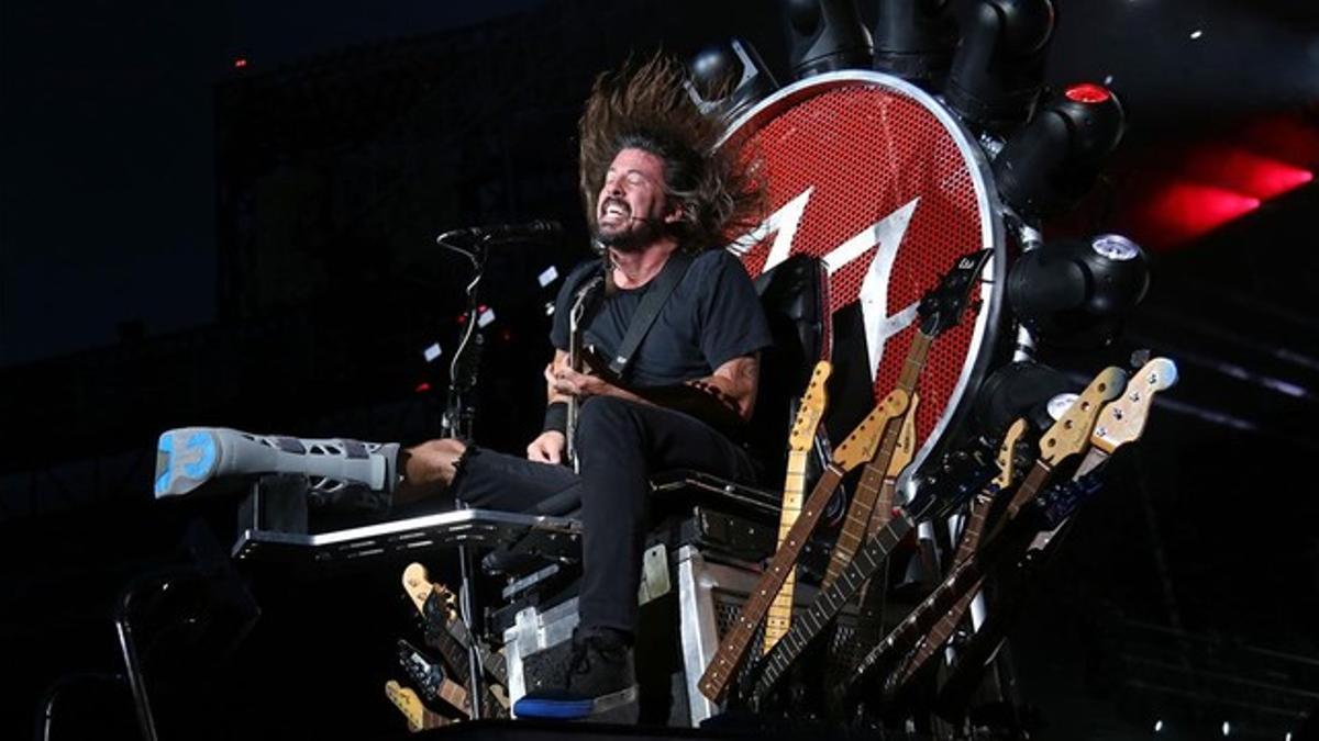 Dave Grohl, en un concierto de Foo Fighters en Nueva York.