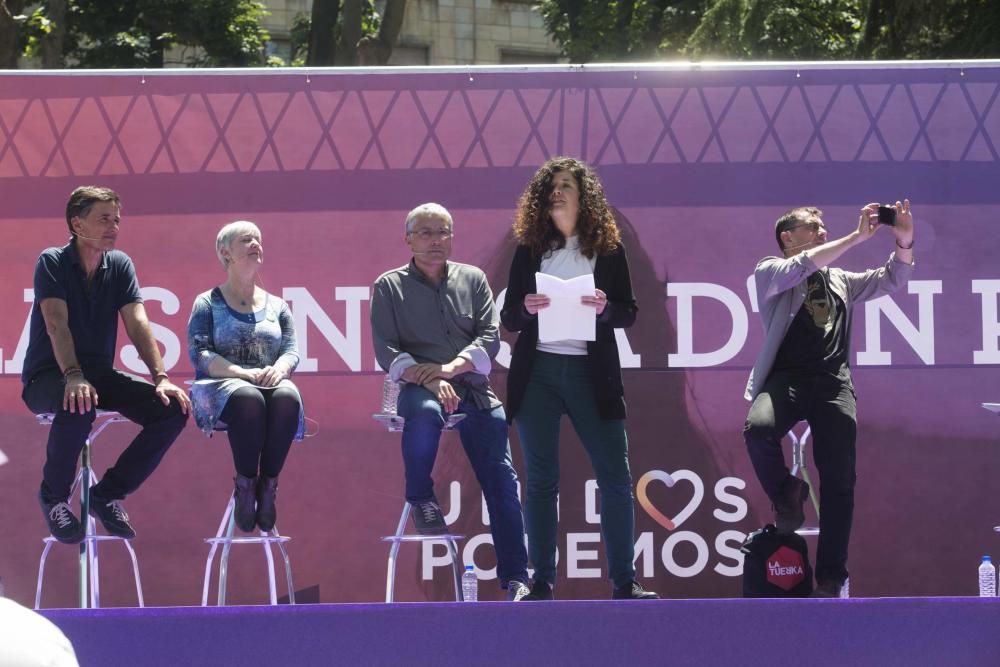 Acto electoral de Podemos en Oviedo con Juan Carlos Monedero