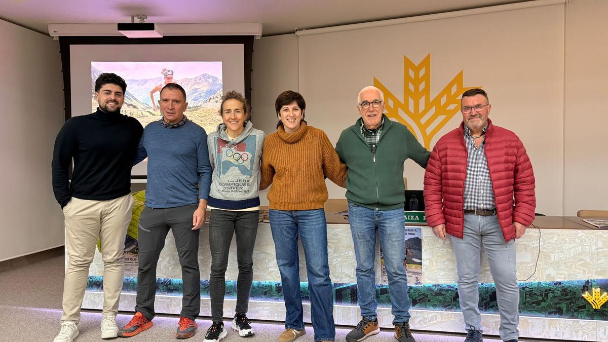 La campeona del mundo de trail running Núria Picas cautiva en l’Alcora.