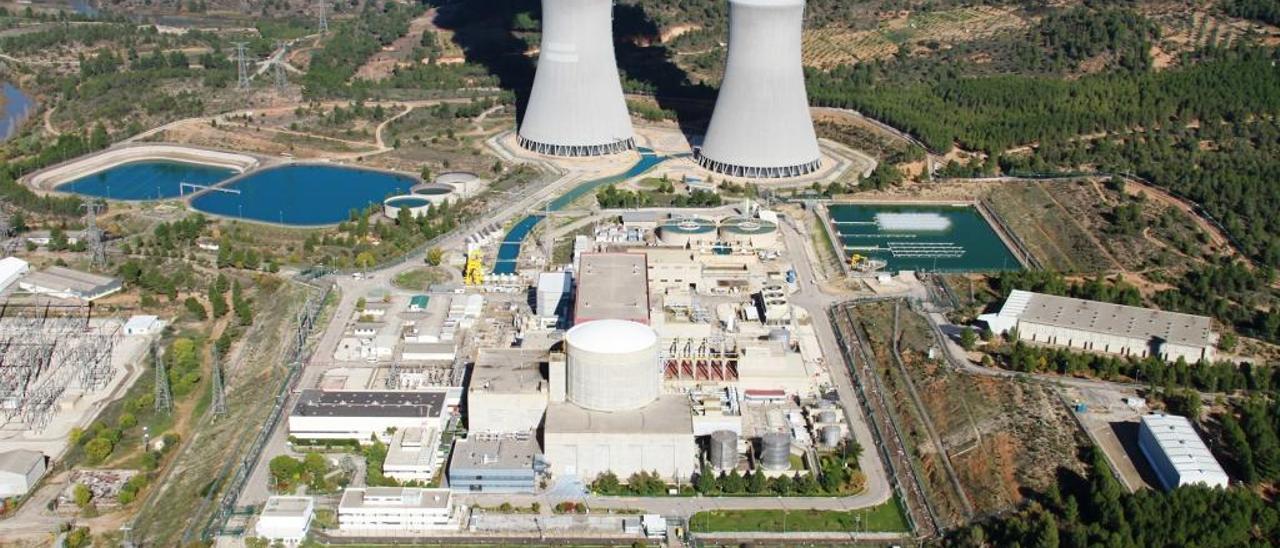 Vista aérea de las instalaciones de la central nuclear de Cofrentes.