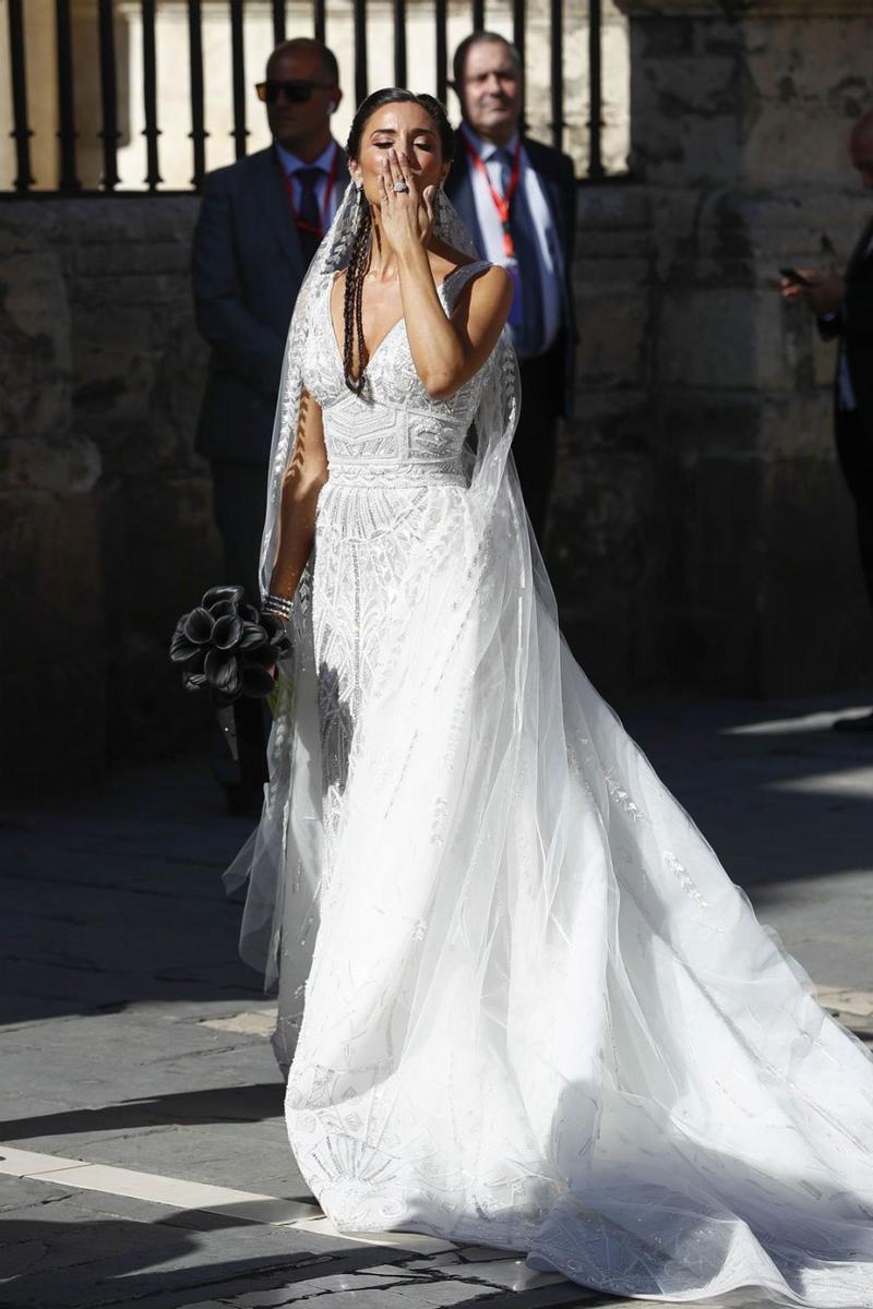 El vestido de novia de Pilar Rubio, al detalle - Woman