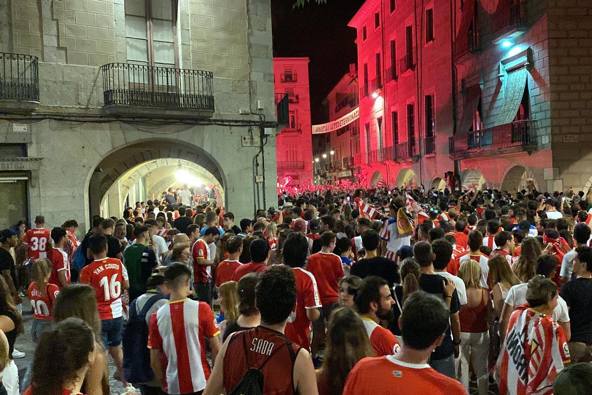 El Girona torna a Primera, en imatges