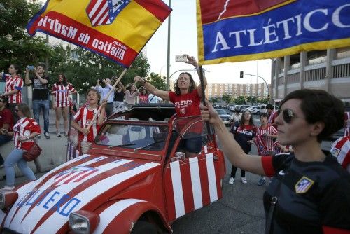 El Atlético celebra el título de Liga en Madrid