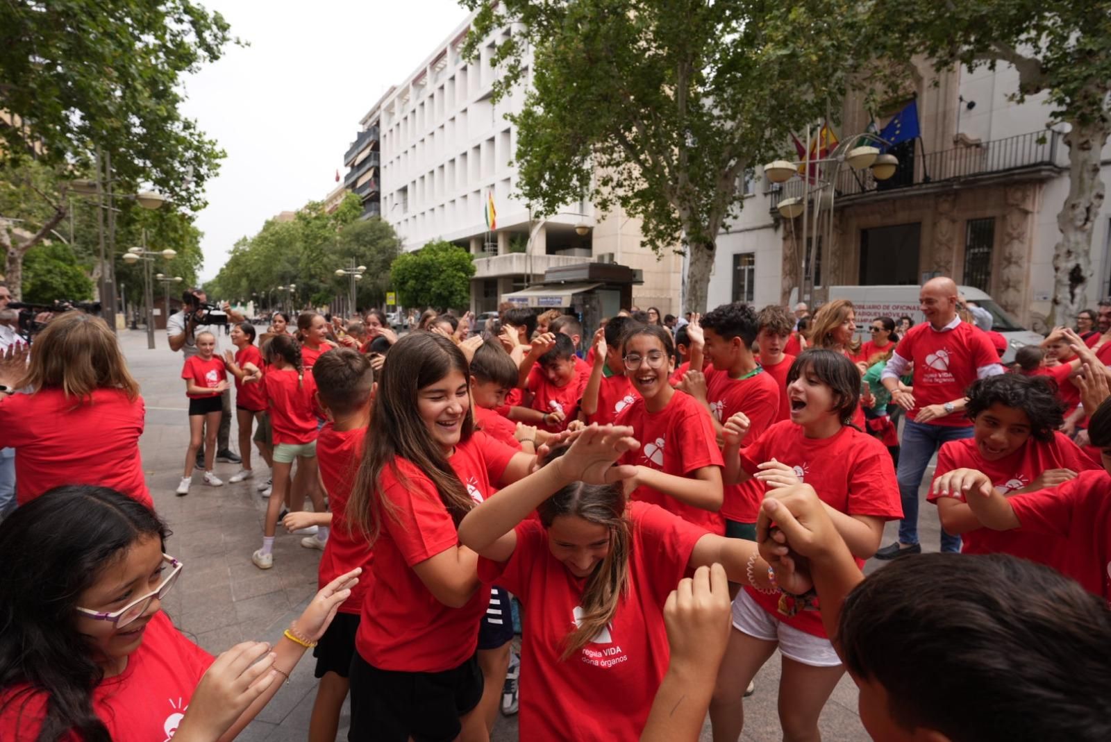 El flahmob por la donación de órganos, en imágenes