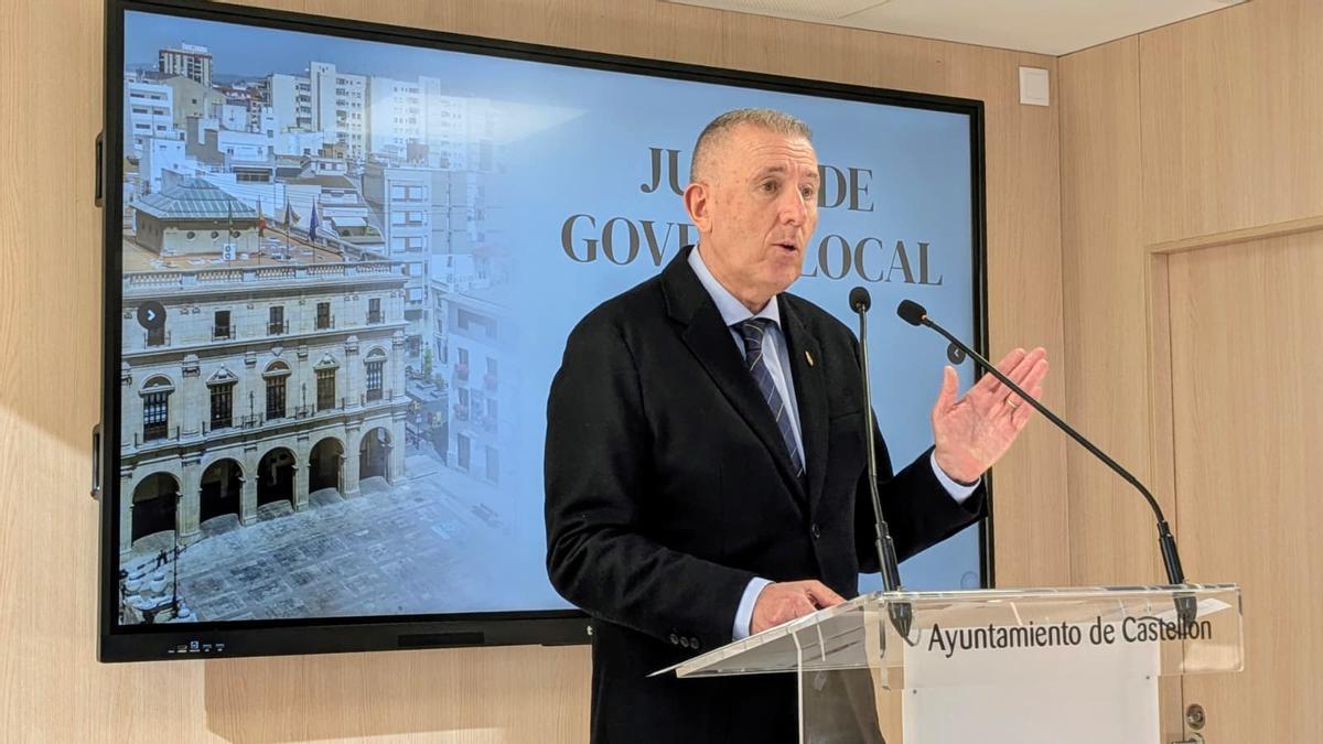 Vicent Sales, portavoz del equipo de gobierno en el Ayuntamiento de Castelló.
