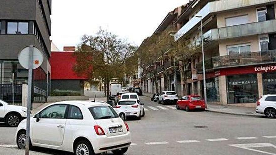 Carrer Balmes de Manresa, on va tenir lloc l&#039;agressió sexual contra la menor el 17 de novembre passat