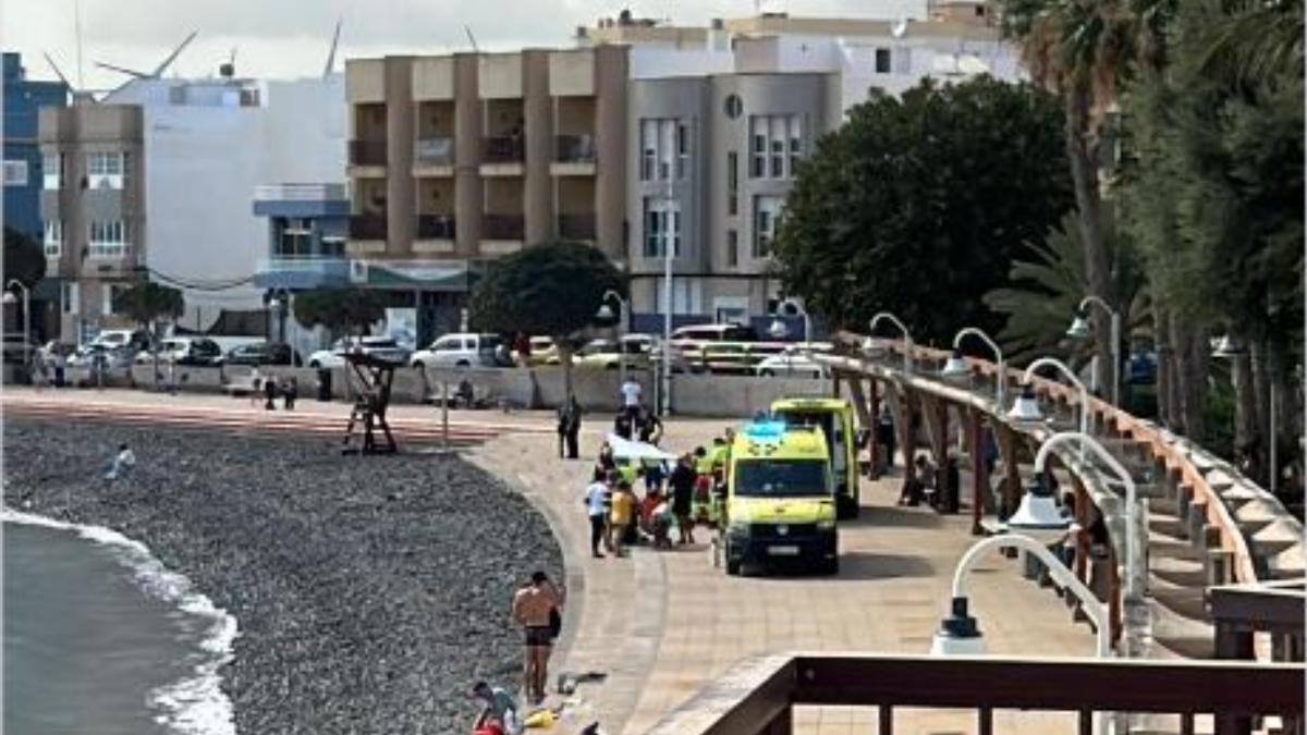 Ahogamiento en Playa de Arinaga.