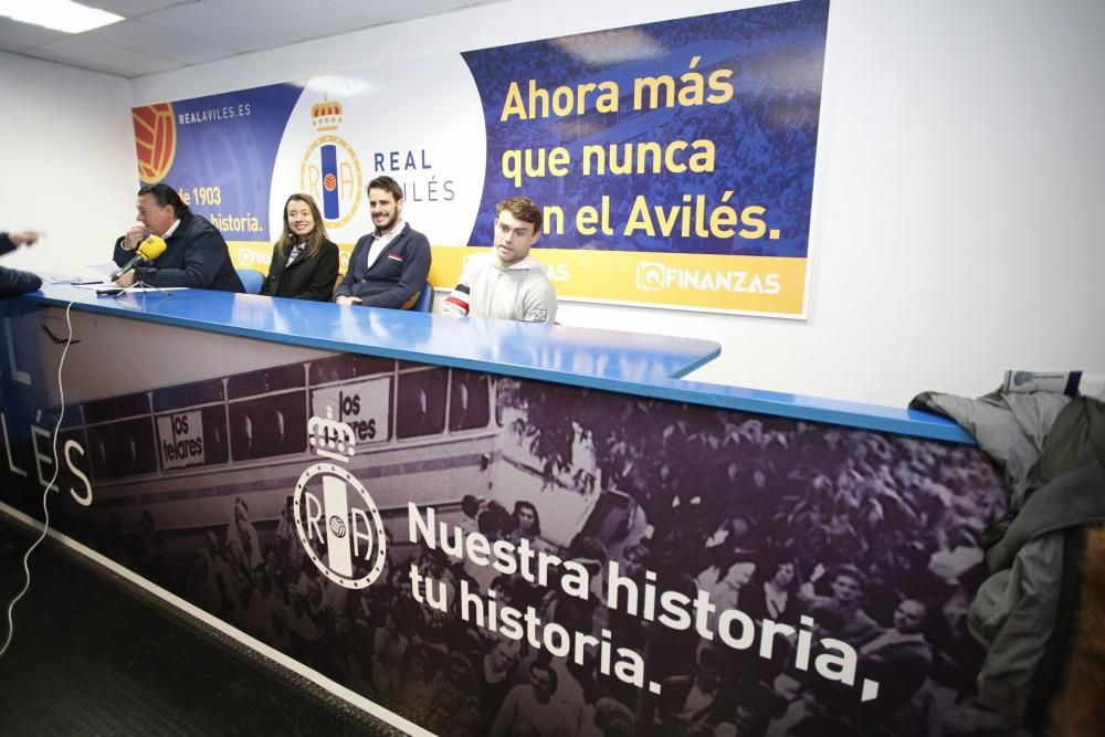 Rueda de prensa de la directiva del Real Avilés