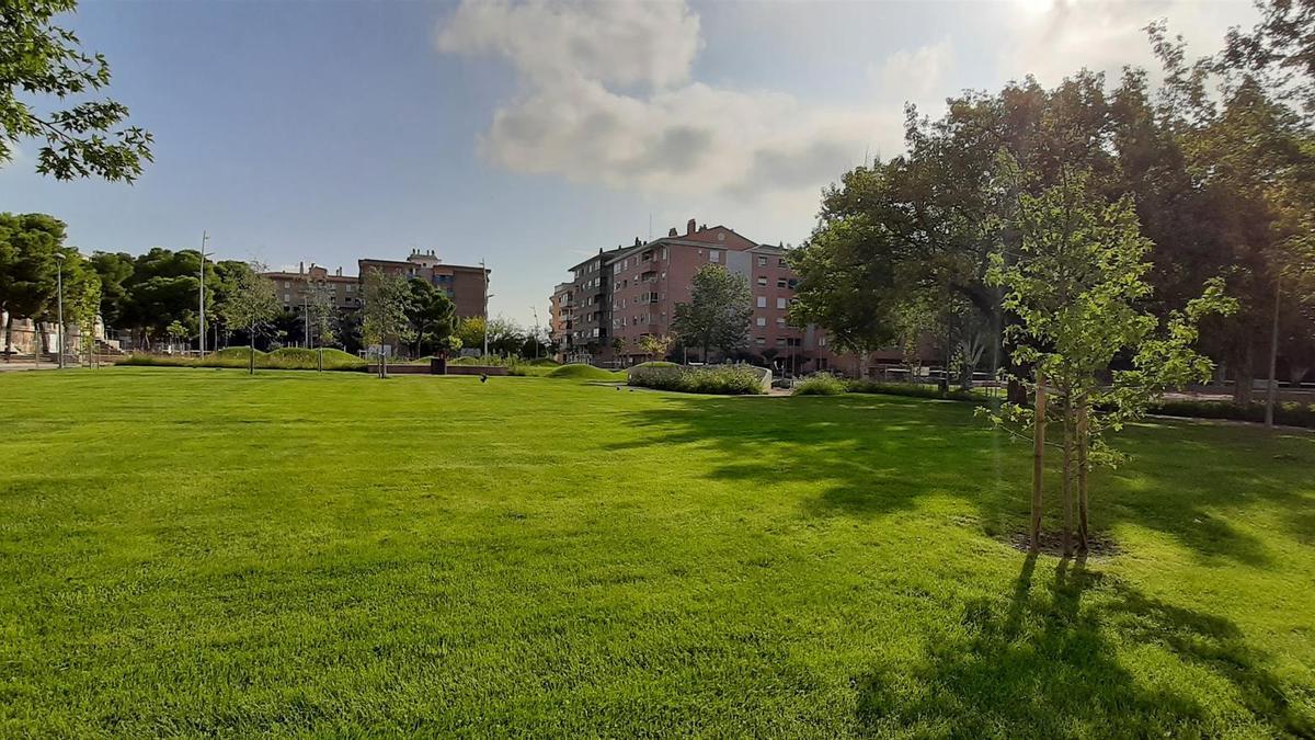 El parque San Martín en Huesca