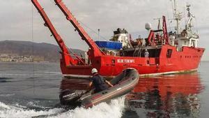 El buque oceanográfico García del Cid, adscrito a la flota del CSIC.