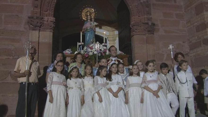 Procesión de María Auxiliadora en Pedro Abad