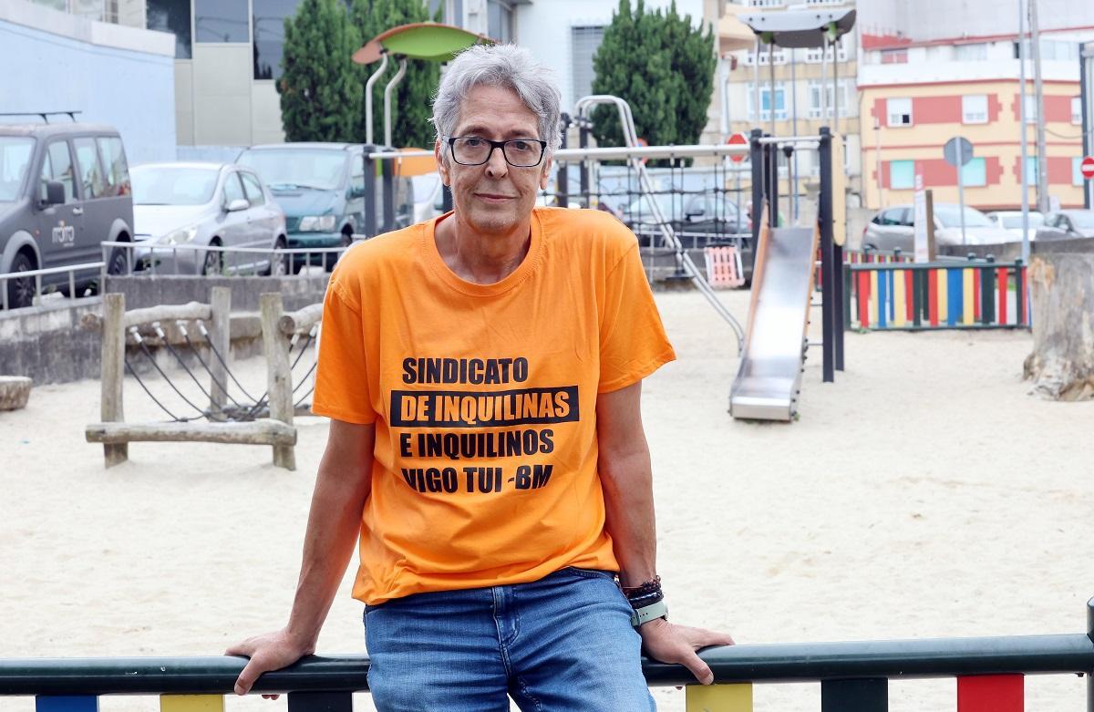 Adolfo Telmo, portavoz del Sindicato de Inquilinas e Inquilinos de Vigo Tui - Baixo Miño