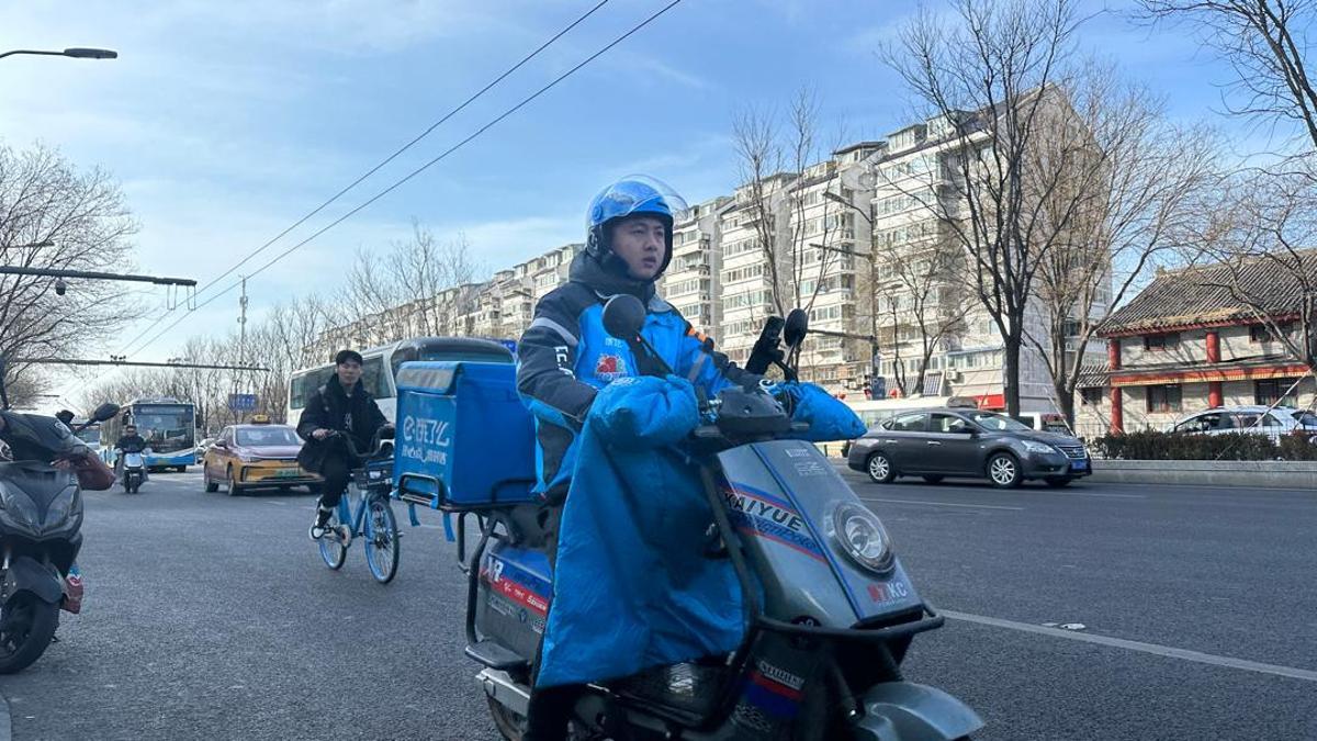 Un 'rider' en Pekín