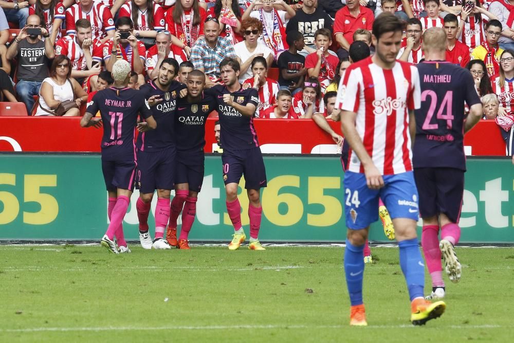 Partido Sporting de Gijón - F. C. Barcelona