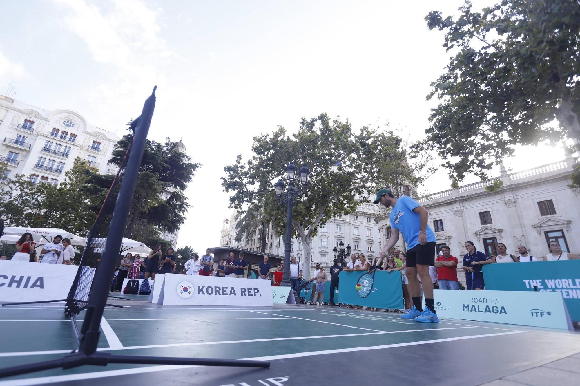 Fiesta del tenis en València por la Copa Davis