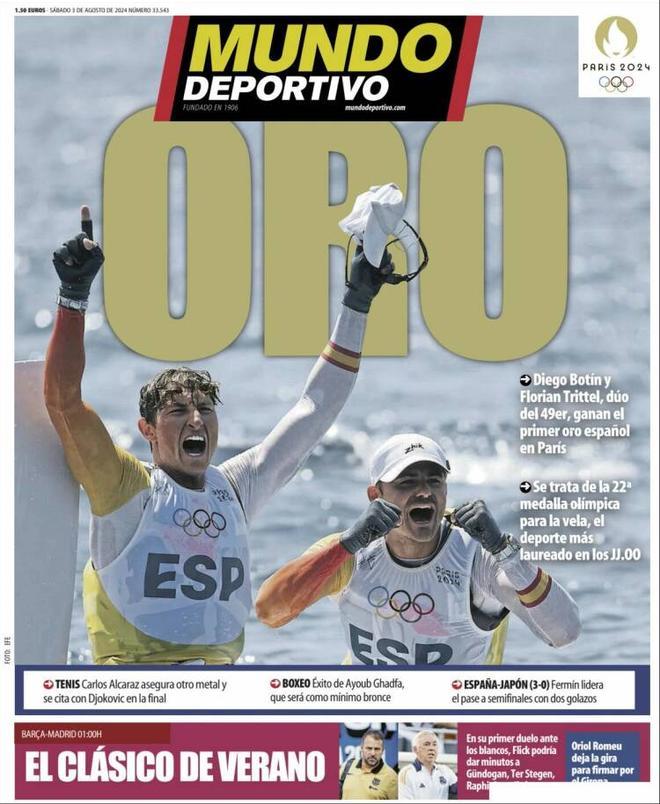 Las portadas de los periódicos deportivos de hoy, sábado 3 de agosto