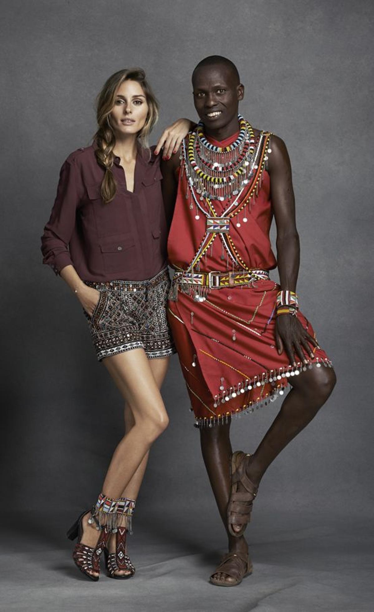 Olivia Palermo, masais, Pikolinos, zapatos, bolsos, complementos, África, proyecto, solidaridad, colaboración, tribu, Kenia, Tanzania