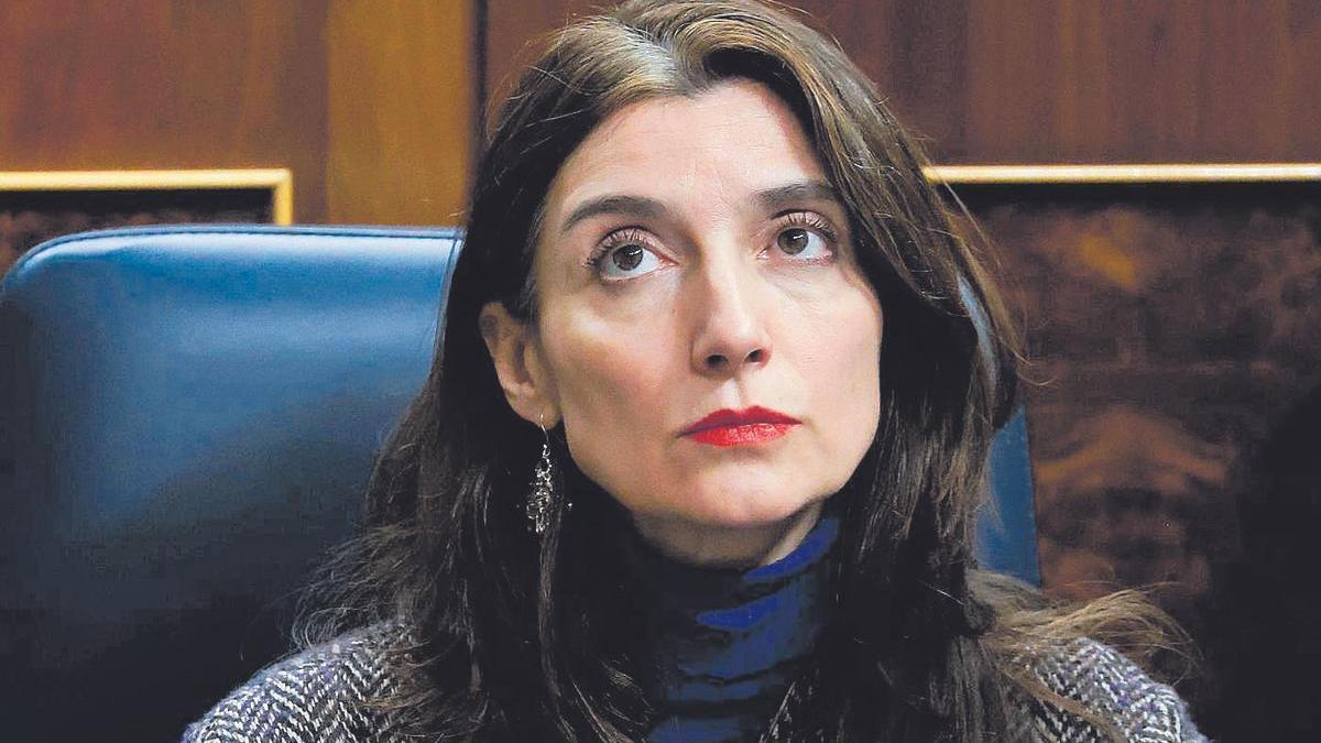 La ministra de Justicia, Pilar Llop, en la sesión de control del Congreso el pasado miércoles.