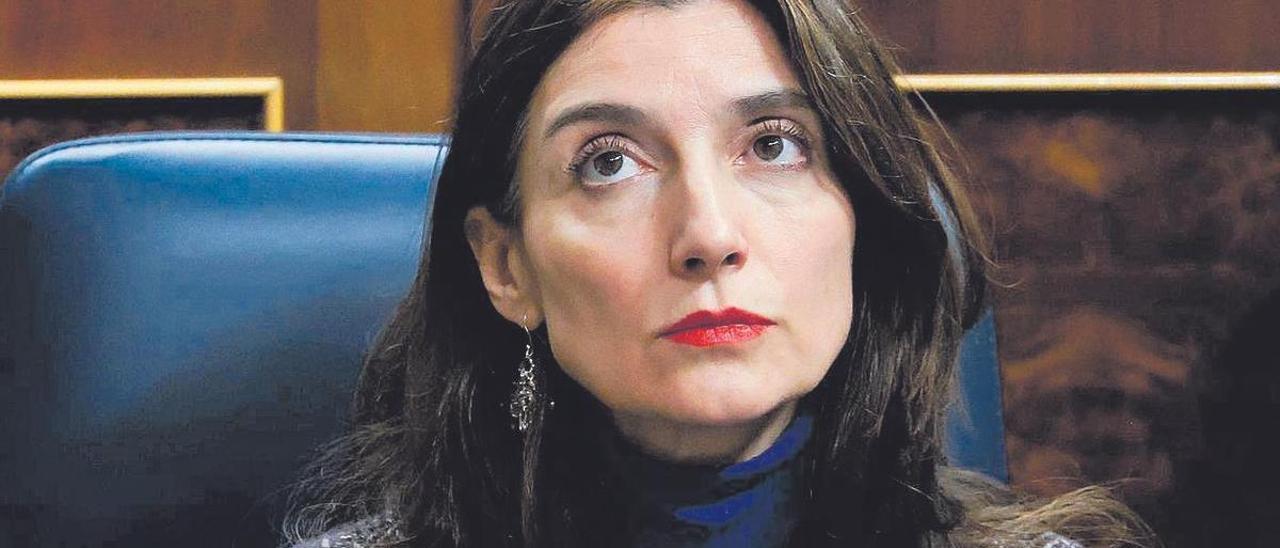 La ministra de Justicia, Pilar Llop, en la sesión de control del Congreso el pasado miércoles.