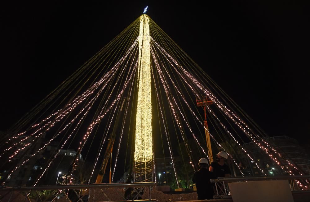 Así se verán las luces del Gran Árbol de Navidad de la Circular de este año