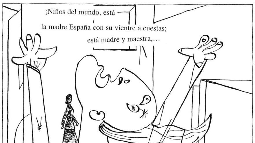 Dos de los trabajos de Ángel de la Calle para &quot;El arte en el cómic&quot;.