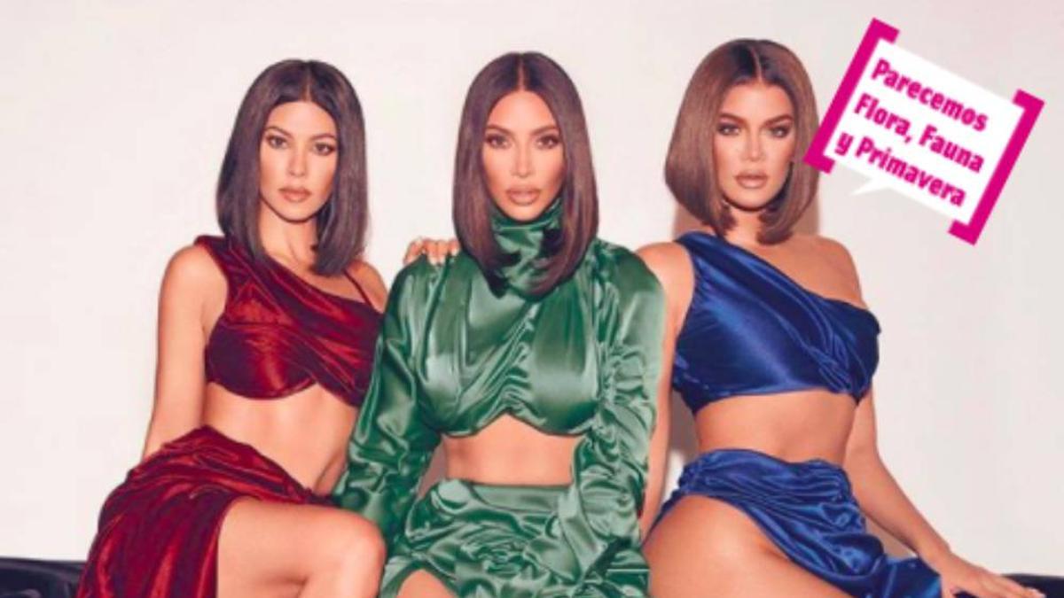 Kim, Kourtney y Khloé Kardashian en el lanzamiento de su nueva línea de perfumes