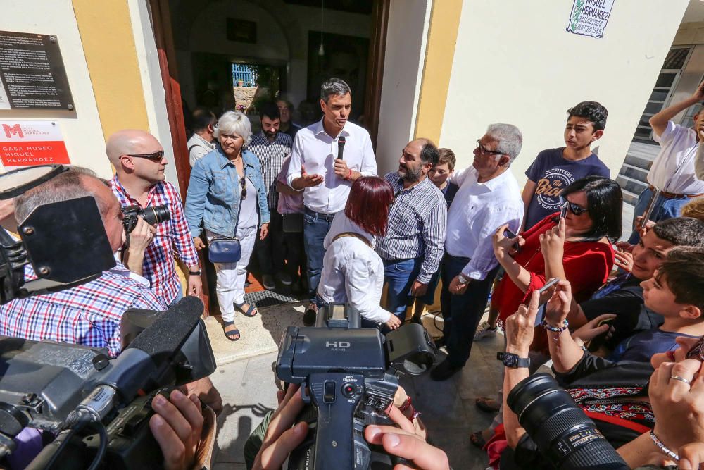 Visita de Pedro Sánchez a Orihuela