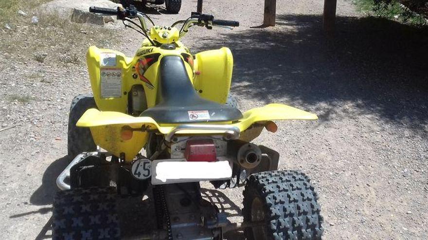 Interceptados dos quads que circulaban por la ruta verde de Almassora