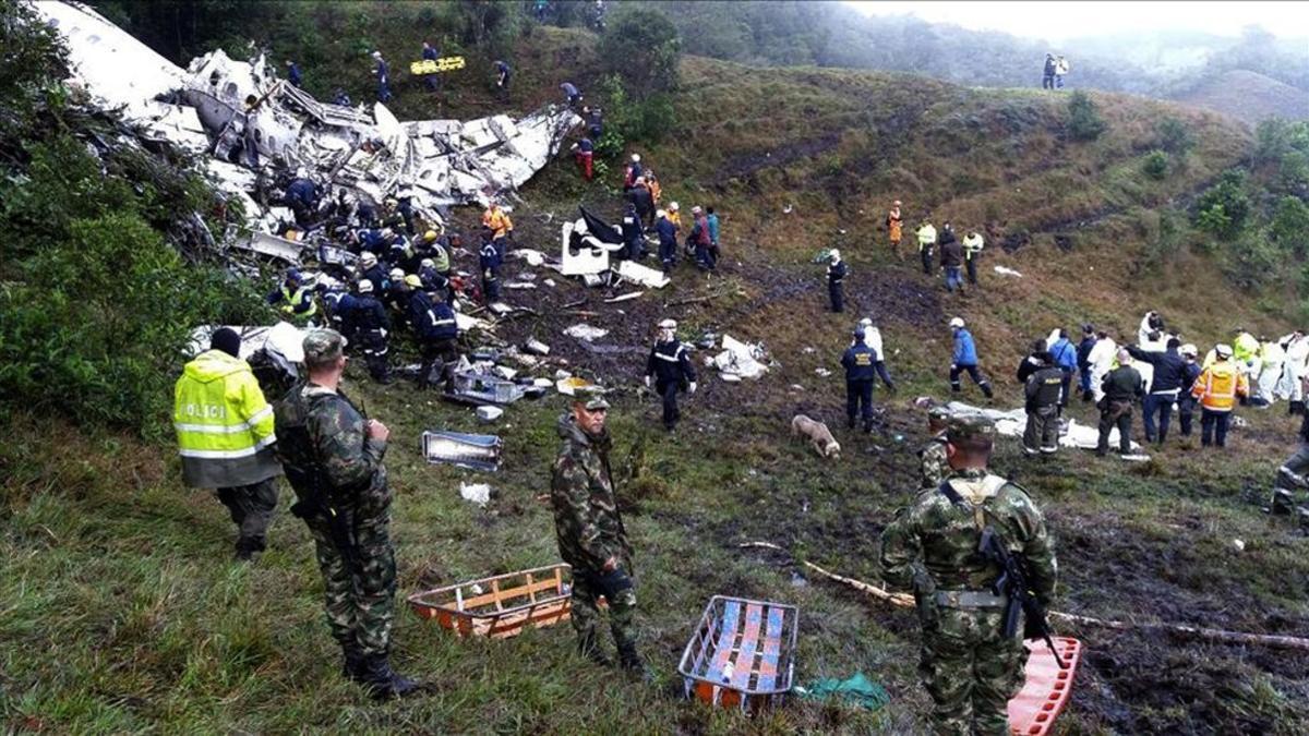 De los 77 ocupantes de la aeronave del Chapecoense solo sobrevivieron 6