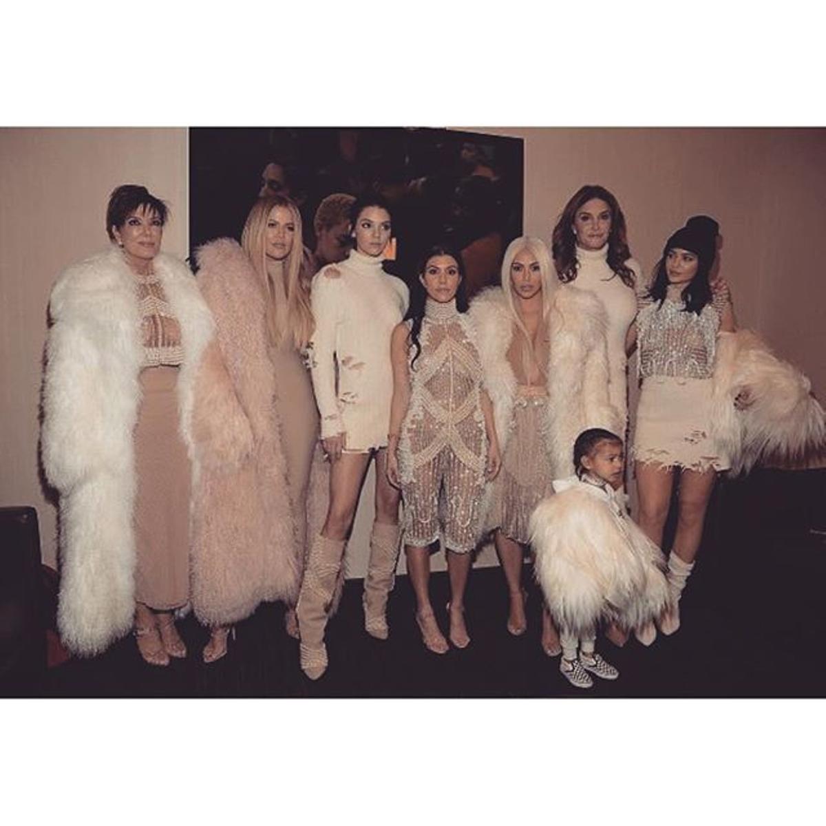 La familia Kardashian-Jenner al completo