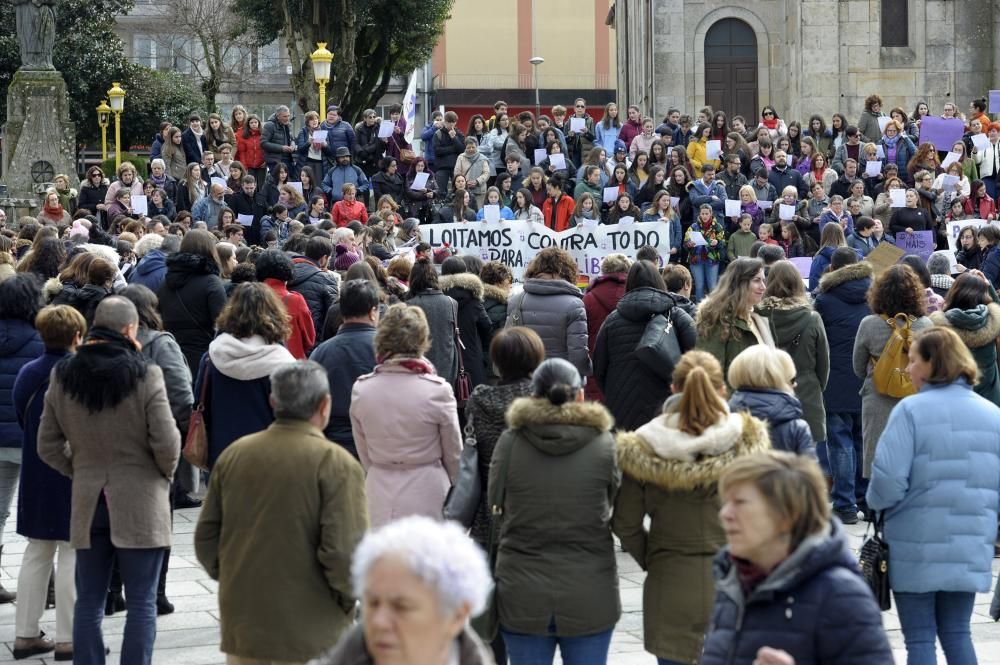 Las imágenes de la jornada de lucha feminista en Lalín