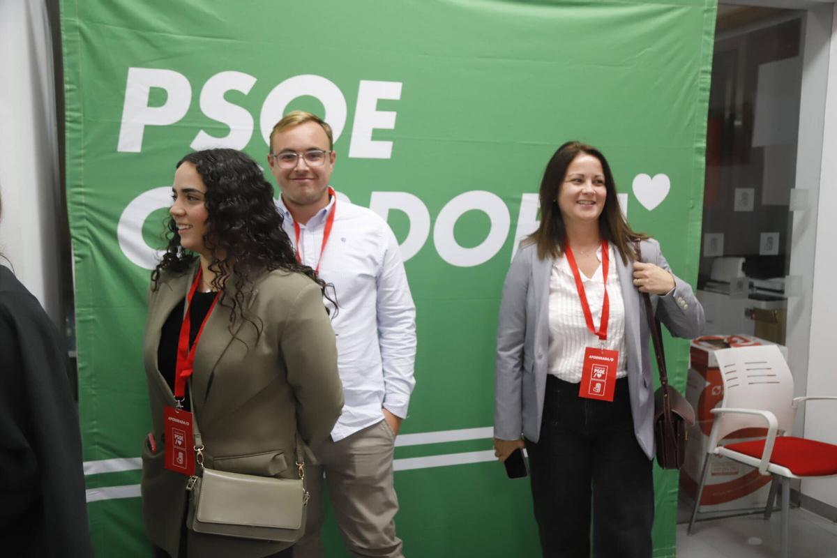 El PSOE de Córdoba mantiene los tres parlamentarios de 2022