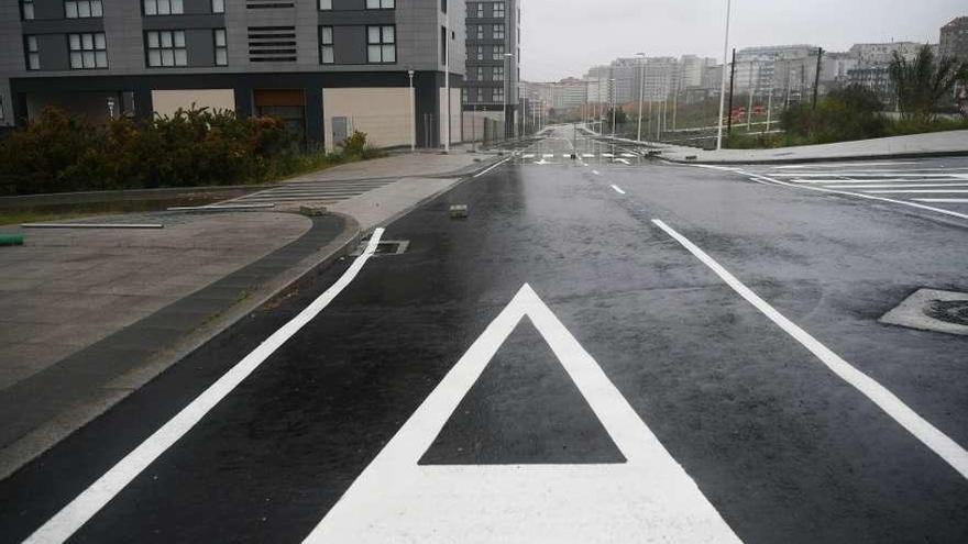 Zona urbanizada del ofimático donde están las viviendas de los cooperativistas.