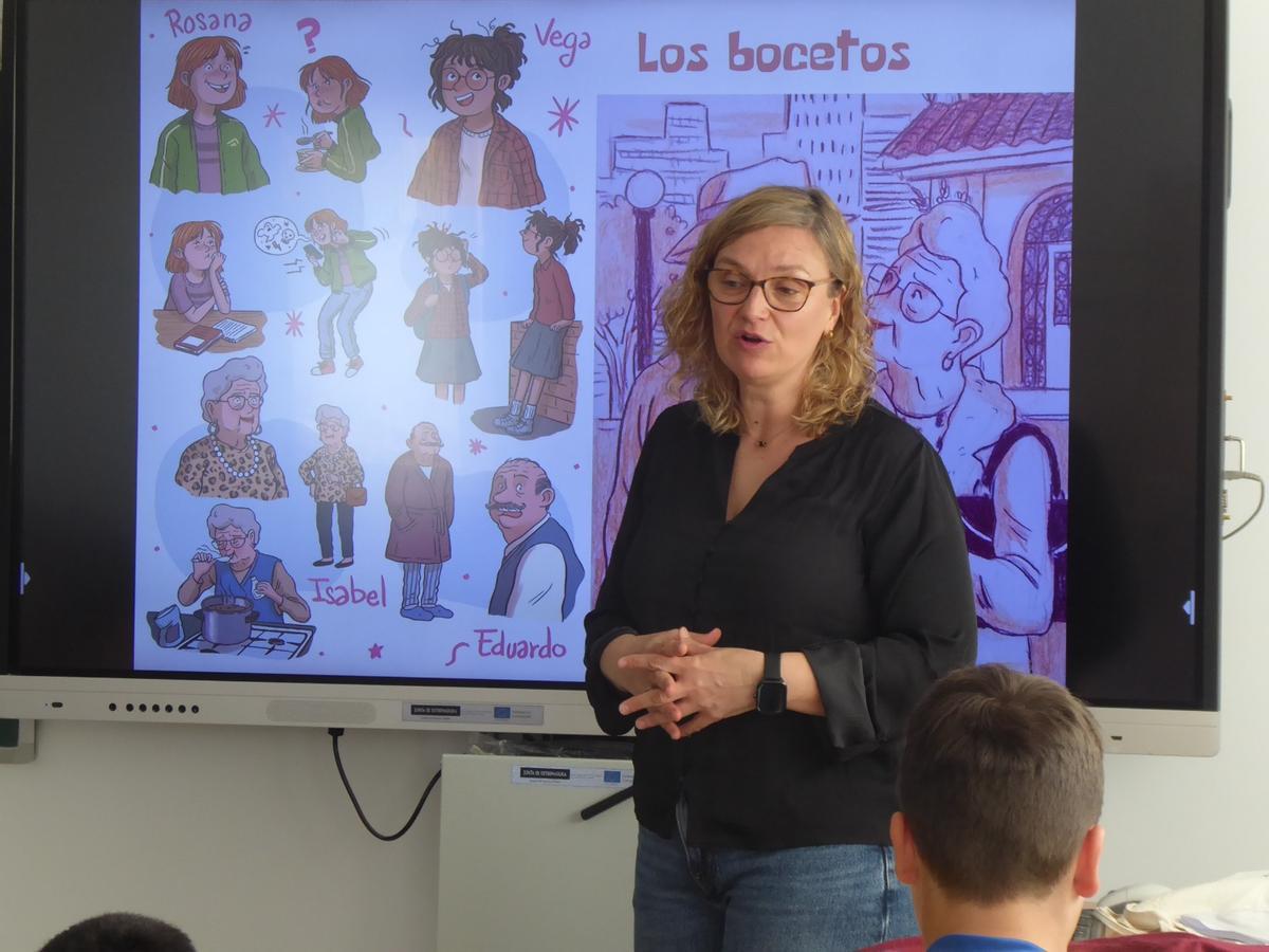 Eva Escudero Fraile en el colegio El Llano