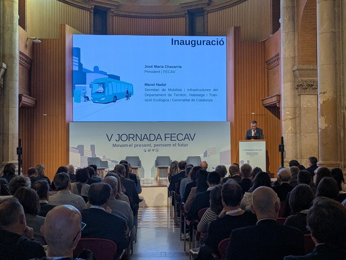 El presidente de la FECAV, José María Chavarría, en la inauguración de la jornada anual de la patronal del sector.