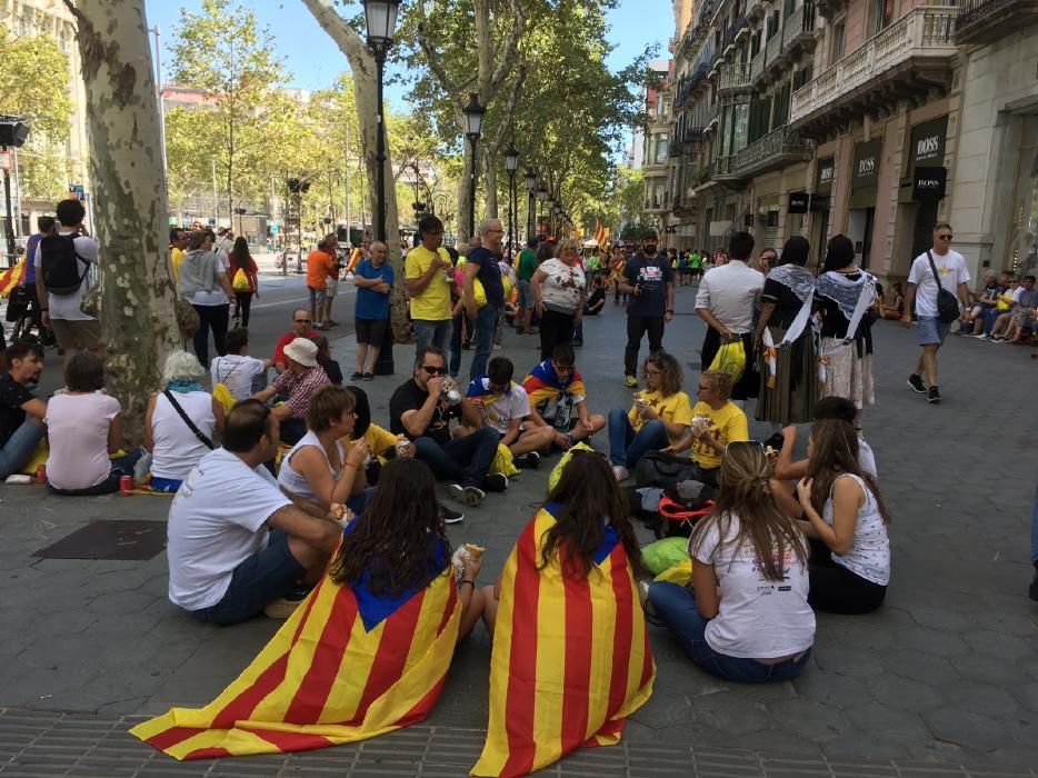 Bagencs a la concentració de Barcelona.