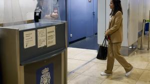 Punto de control de llegada de extranjeros en el aeropuerto Adolfo Suárez Madrid Barajas