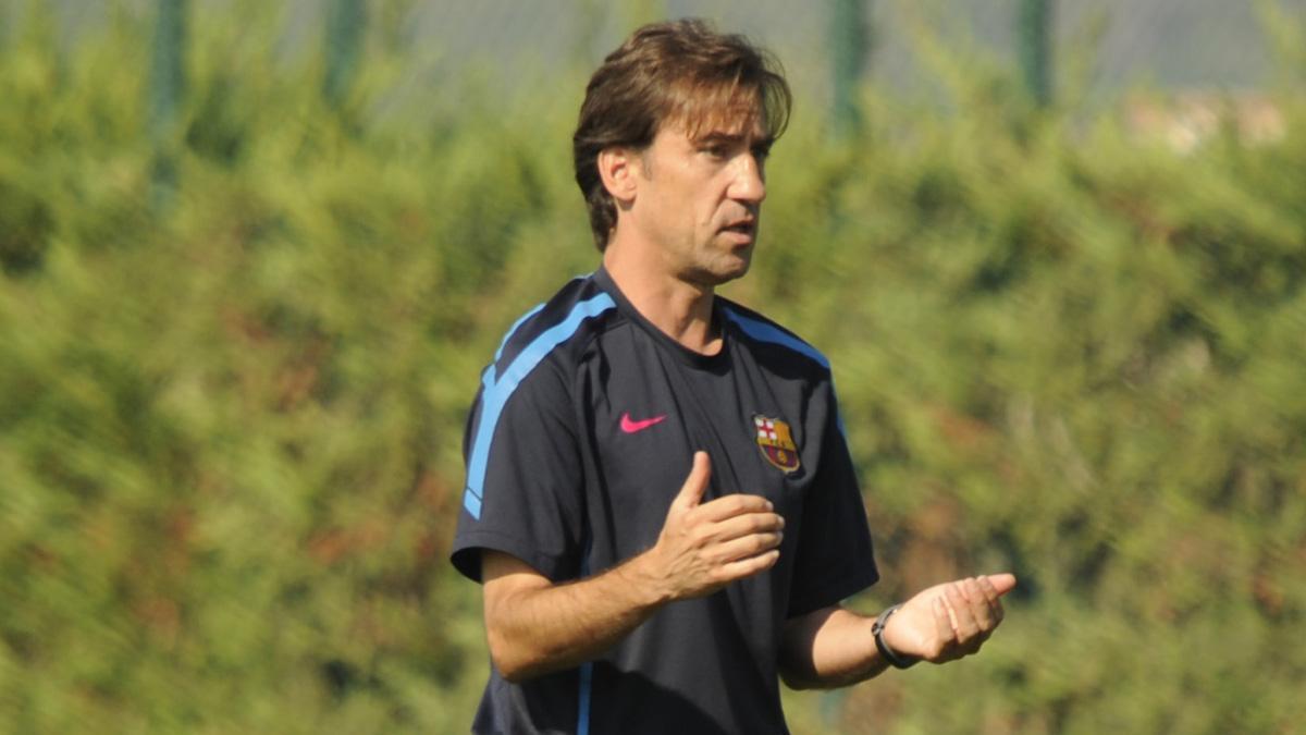 Joan Barbarà, en una imagen de su etapa con el Barça de Luis Enrique Martínez