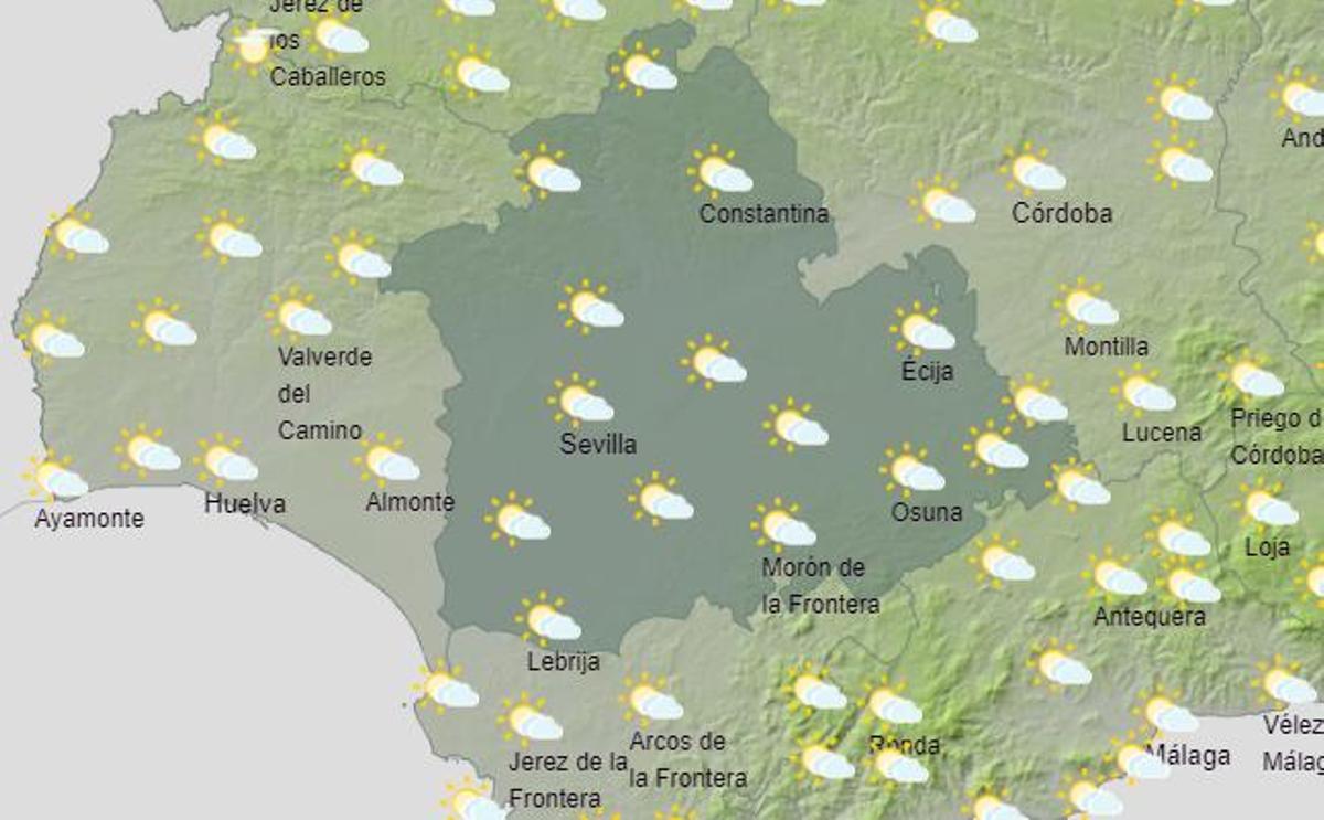 Previsión del tiempo en Sevilla el miércoles 6 de junio.